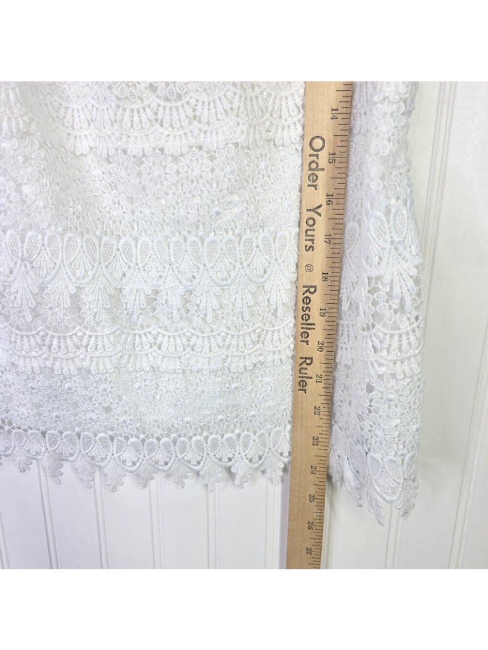 Boston Proper Camisole Top Womens Small White Lace Crochet Cottage Boho Festive - Picture 14 of 15